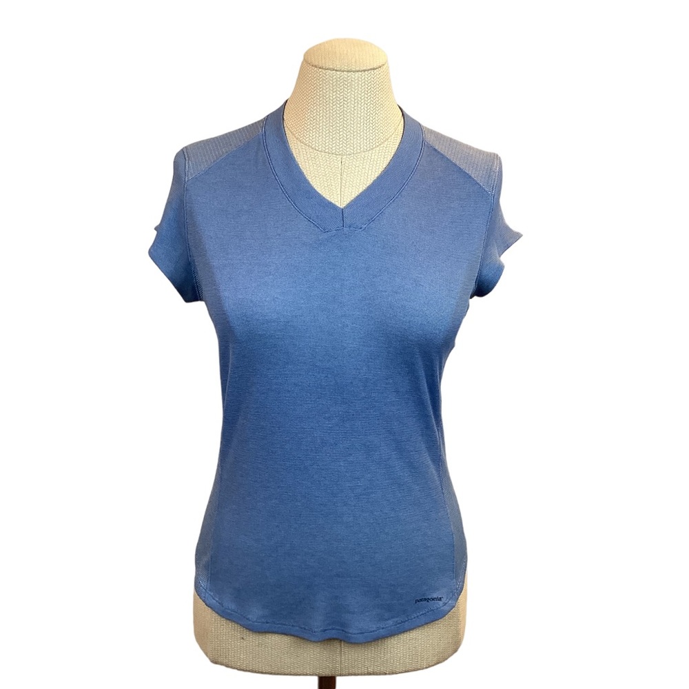 Patagonia V-neck Athletic Top Blue